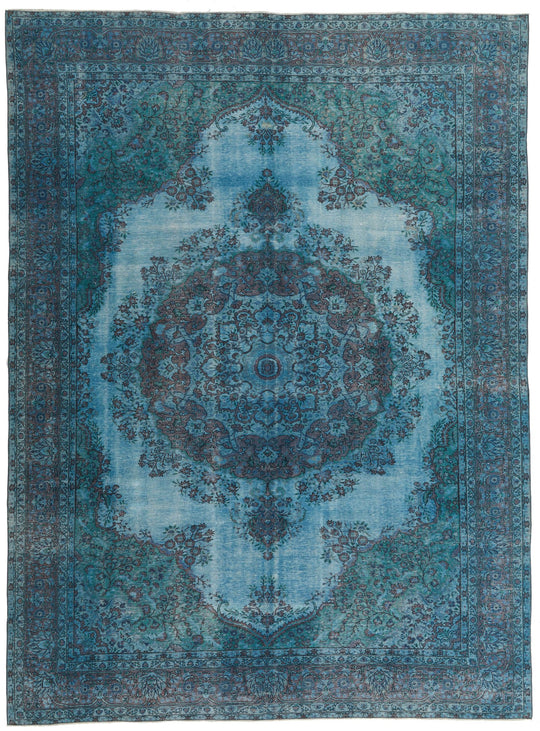8x11 Blue and Navy Turkish Traditional Rug
