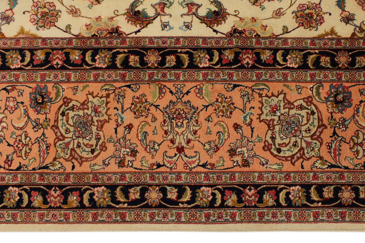 10x13 Ivory and Peach Persian Traditional Rug
