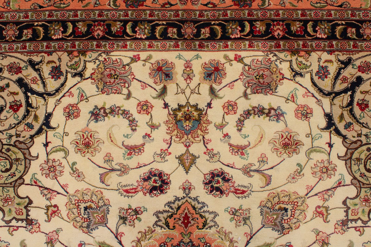 10x13 Ivory and Peach Persian Traditional Rug
