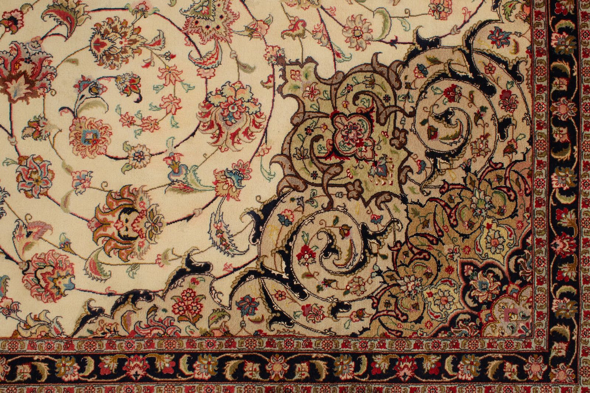10x13 Ivory and Peach Persian Traditional Rug