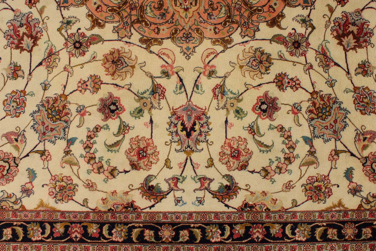 10x13 Ivory and Peach Persian Traditional Rug