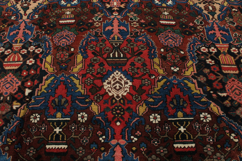 13x17 Navy and Burgundy Persian Rug