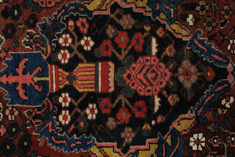 13x17 Navy and Burgundy Persian Rug