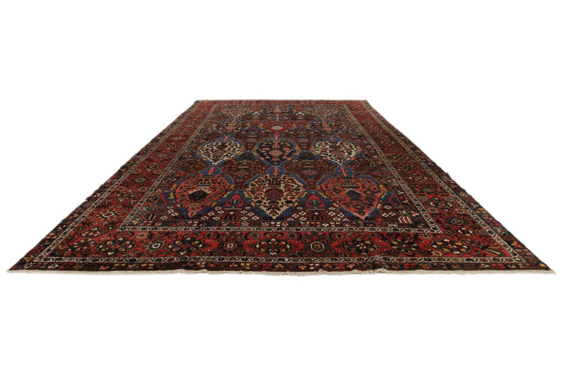 13x17 Navy and Burgundy Persian Rug