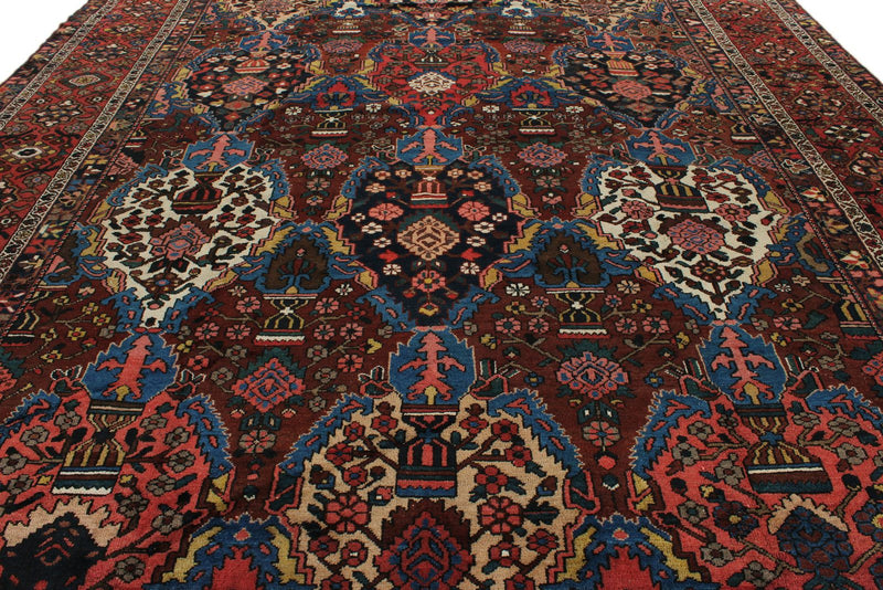 13x17 Navy and Burgundy Persian Rug