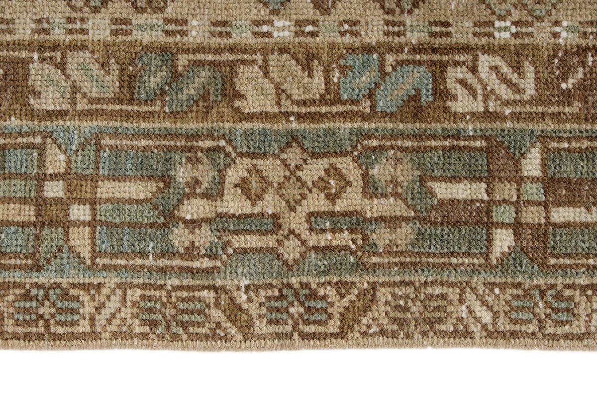 3x12 Camel and Blue Persian Runner