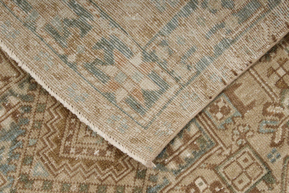 3x12 Camel and Blue Persian Runner