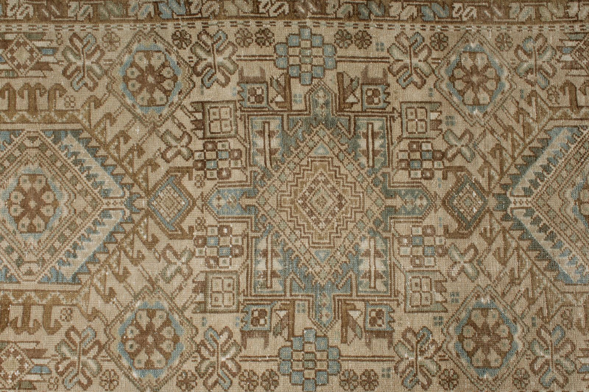 3x12 Camel and Blue Persian Runner