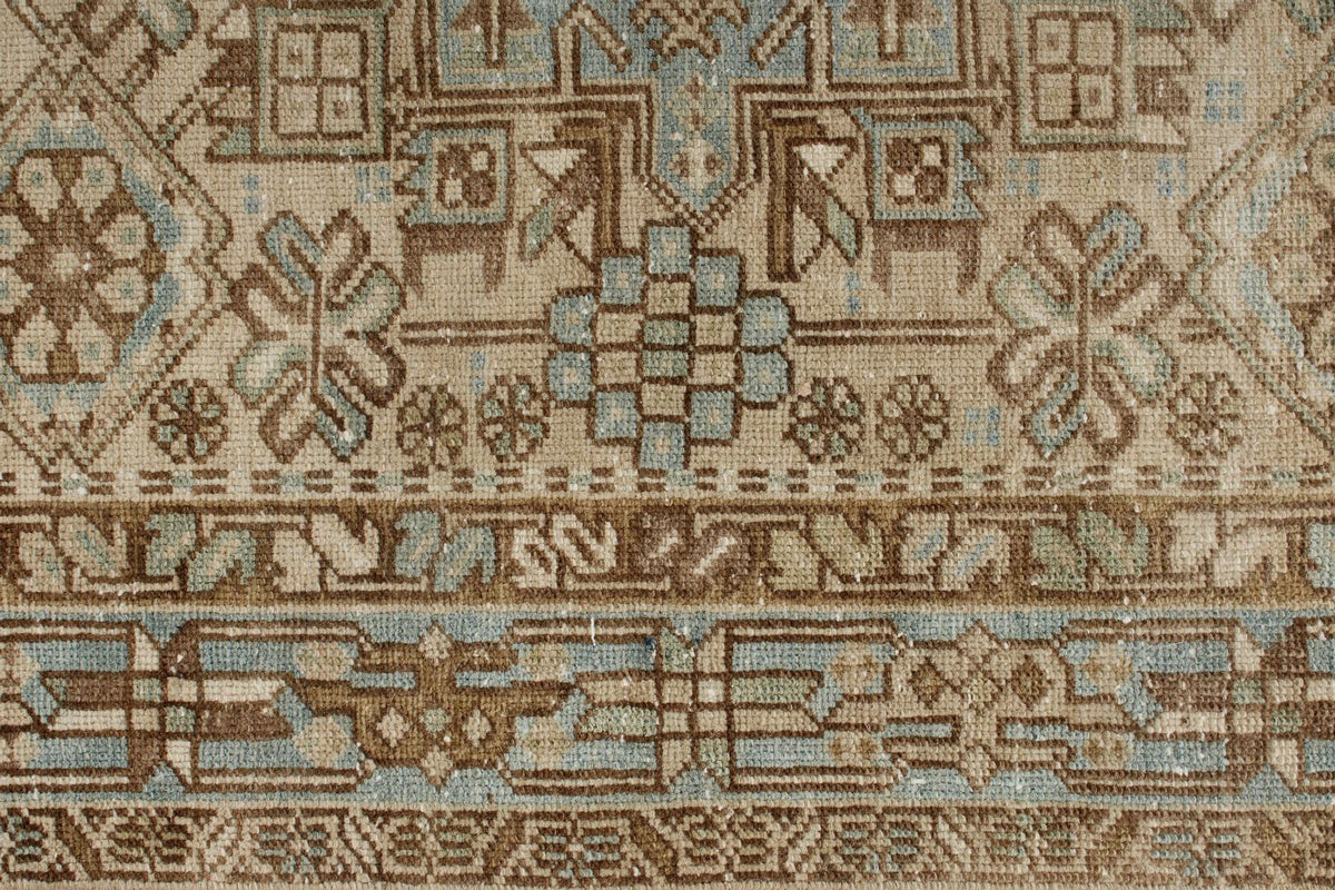 3x12 Camel and Blue Persian Runner