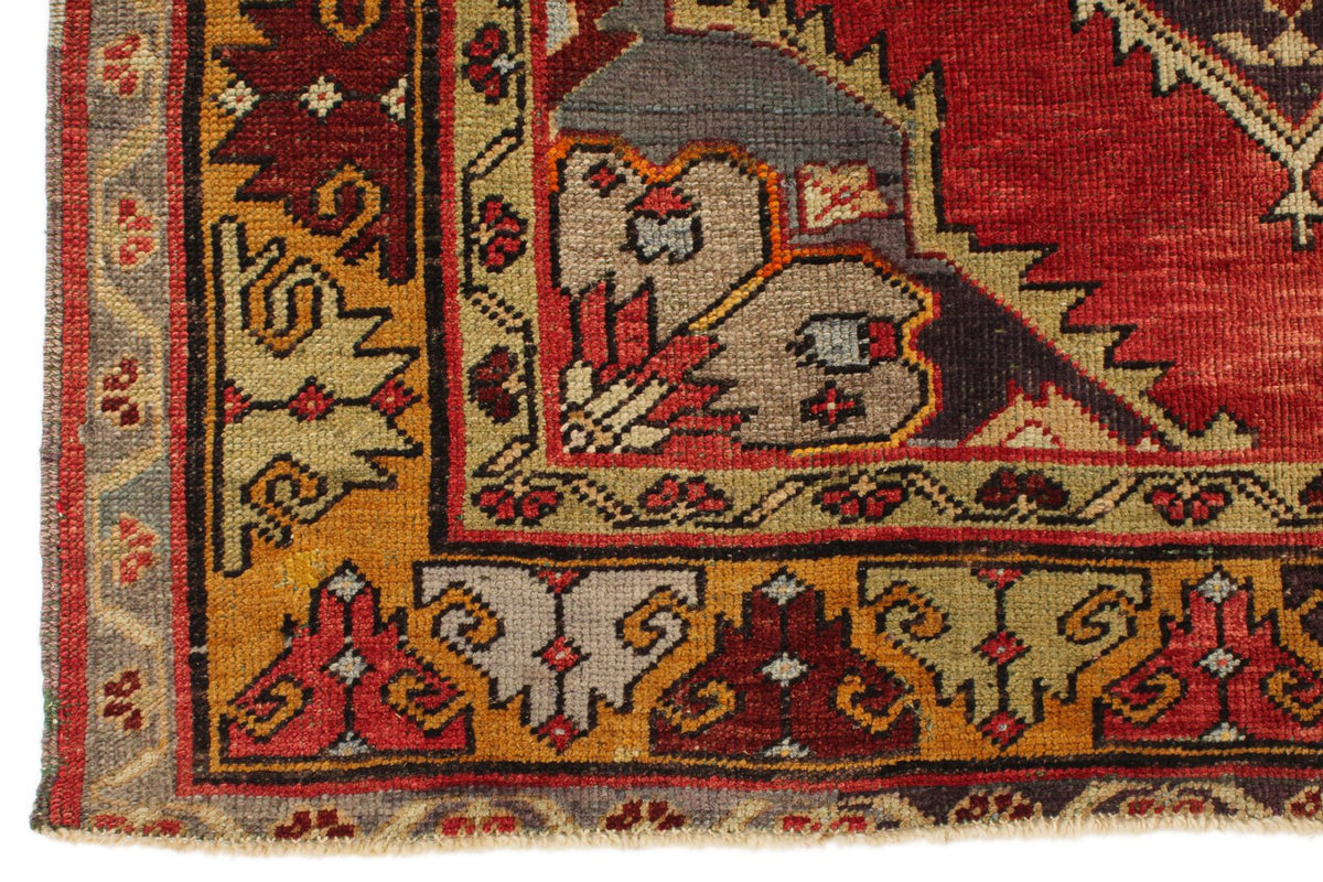 5x12 Red and Gold Turkish Tribal Runner