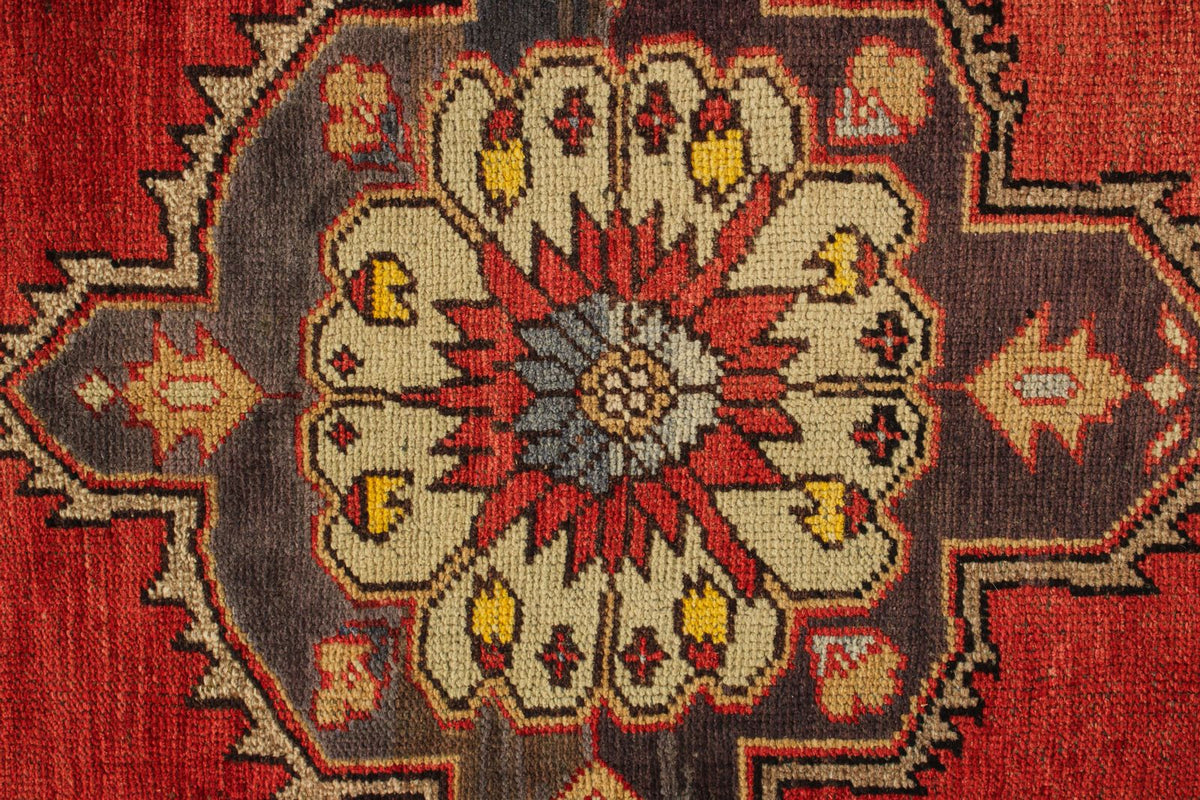 5x12 Red and Gold Turkish Tribal Runner