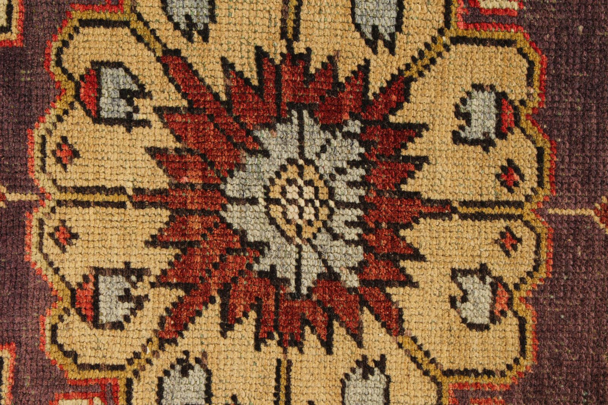 5x12 Red and Gold Turkish Tribal Runner