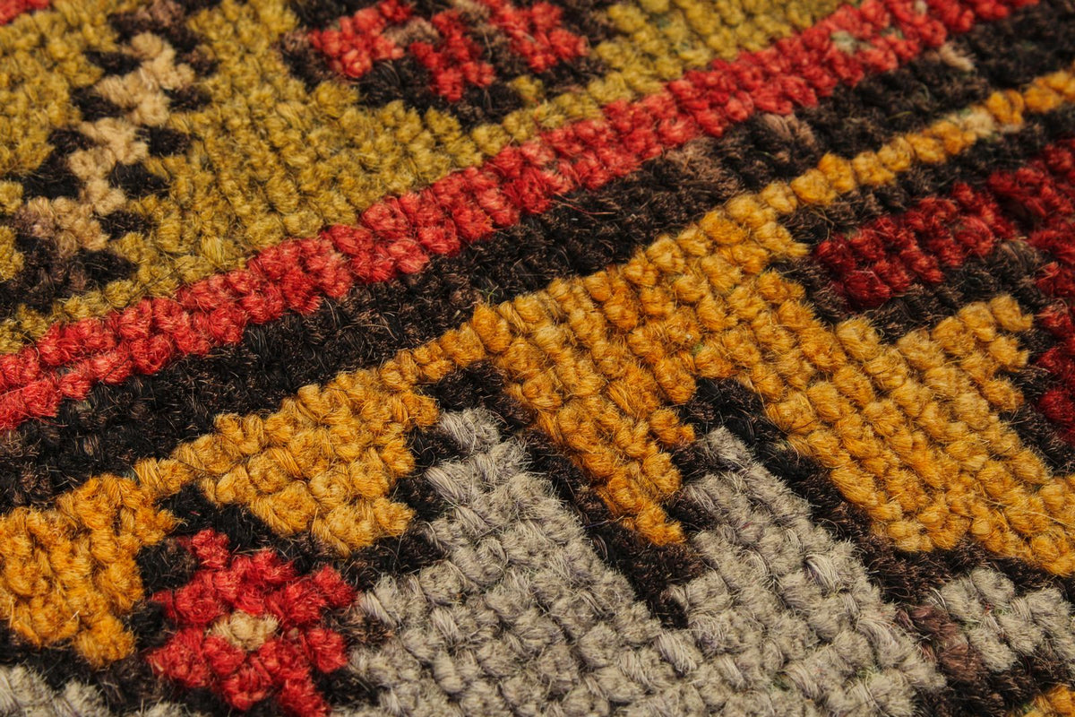 5x12 Red and Gold Turkish Tribal Runner
