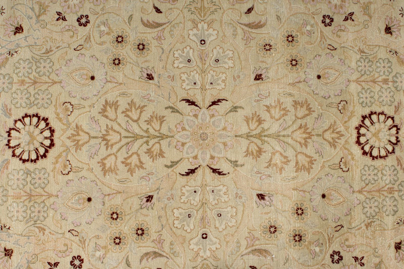 8x10 Ivory and Brown Persian Traditional Rug