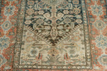 5x11 Blue and Peach Persian Tribal Runner