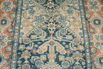 5x11 Blue and Peach Persian Tribal Runner