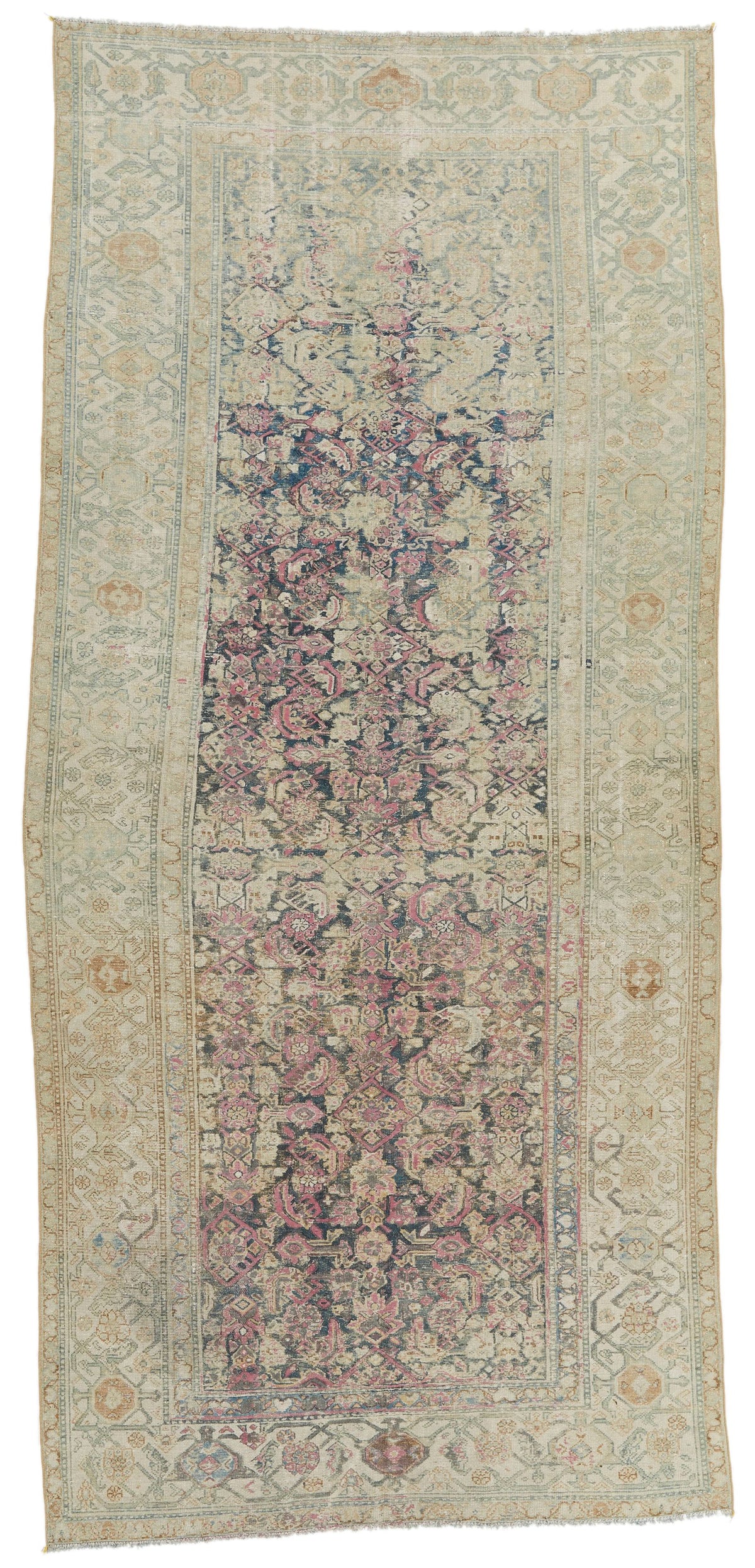 5x11 Purple and Beige Persian Tribal Runner