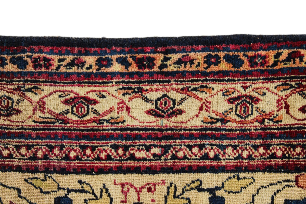 10x17 Burgundy and Ivory Persian Rug