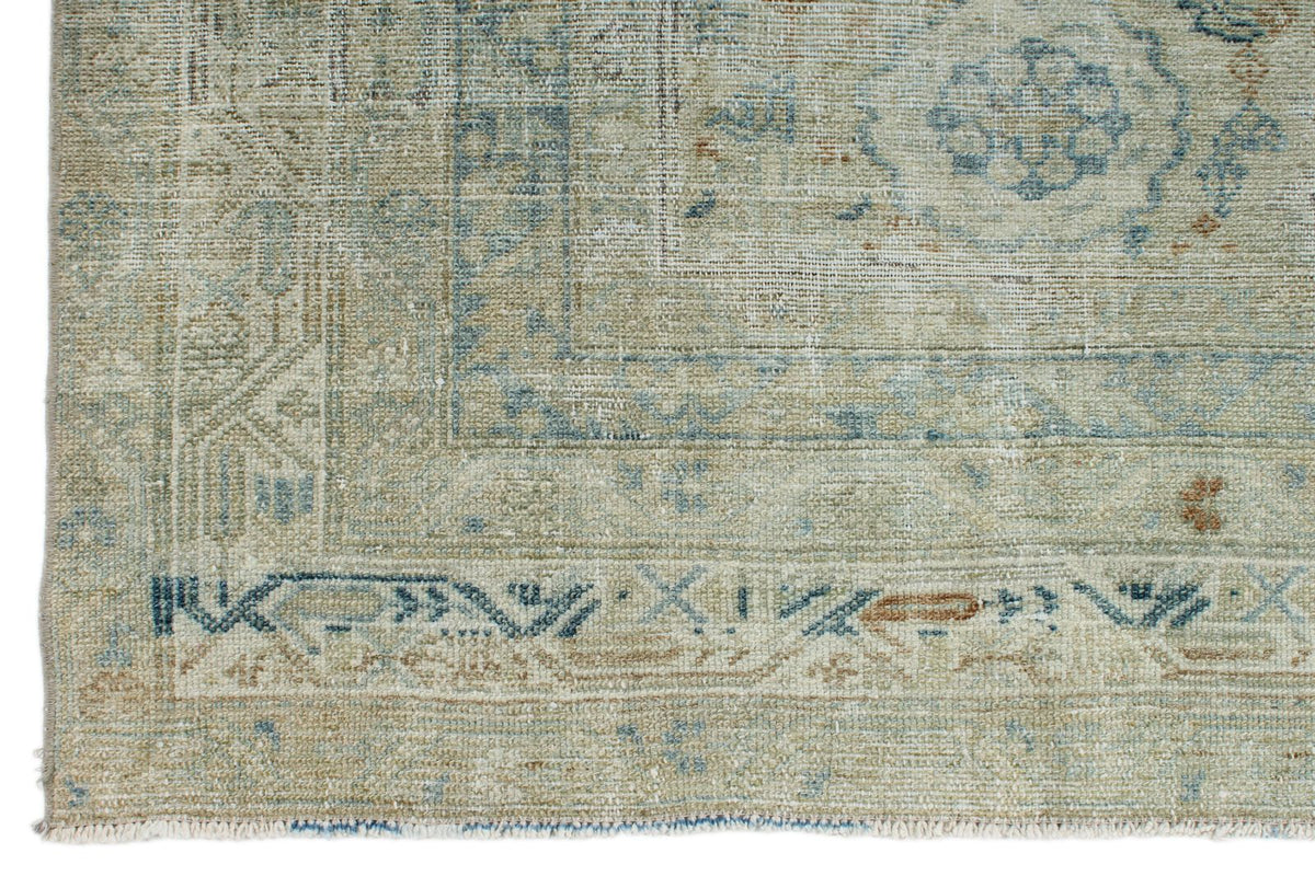 7x19 Navy and Ivory Persian Tribal Runner