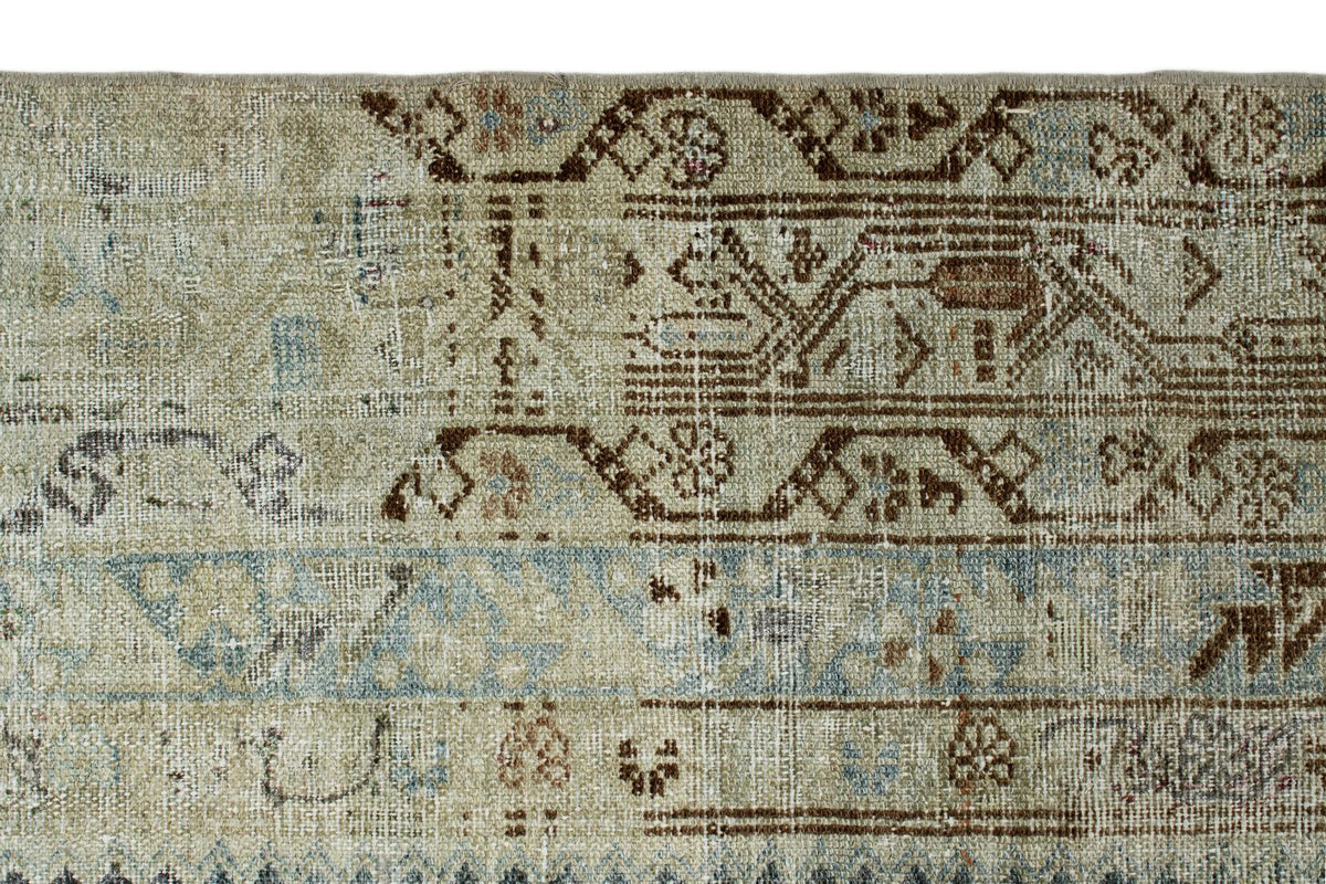 7x19 Navy and Ivory Persian Tribal Runner