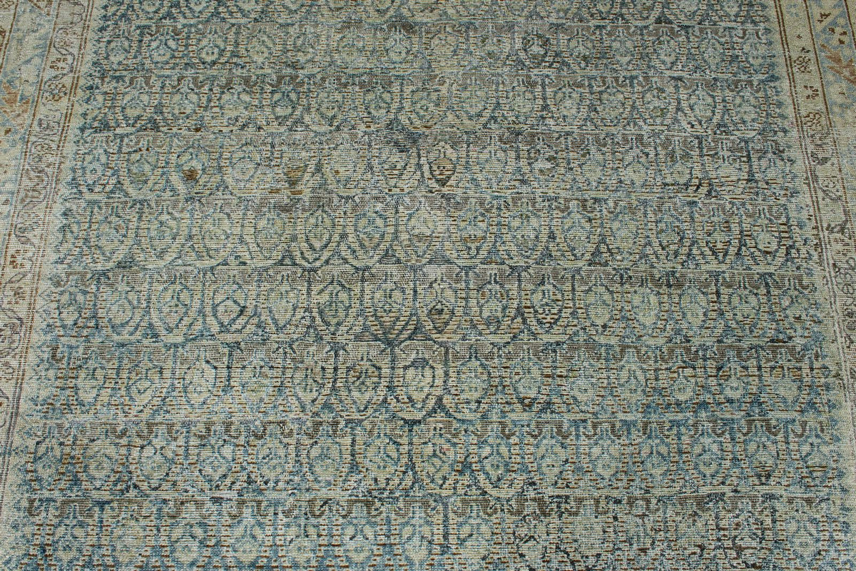 7x19 Navy and Ivory Persian Tribal Runner