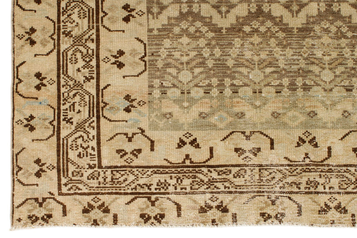 6x14 Brown and Ivory Persian Tribal Runner