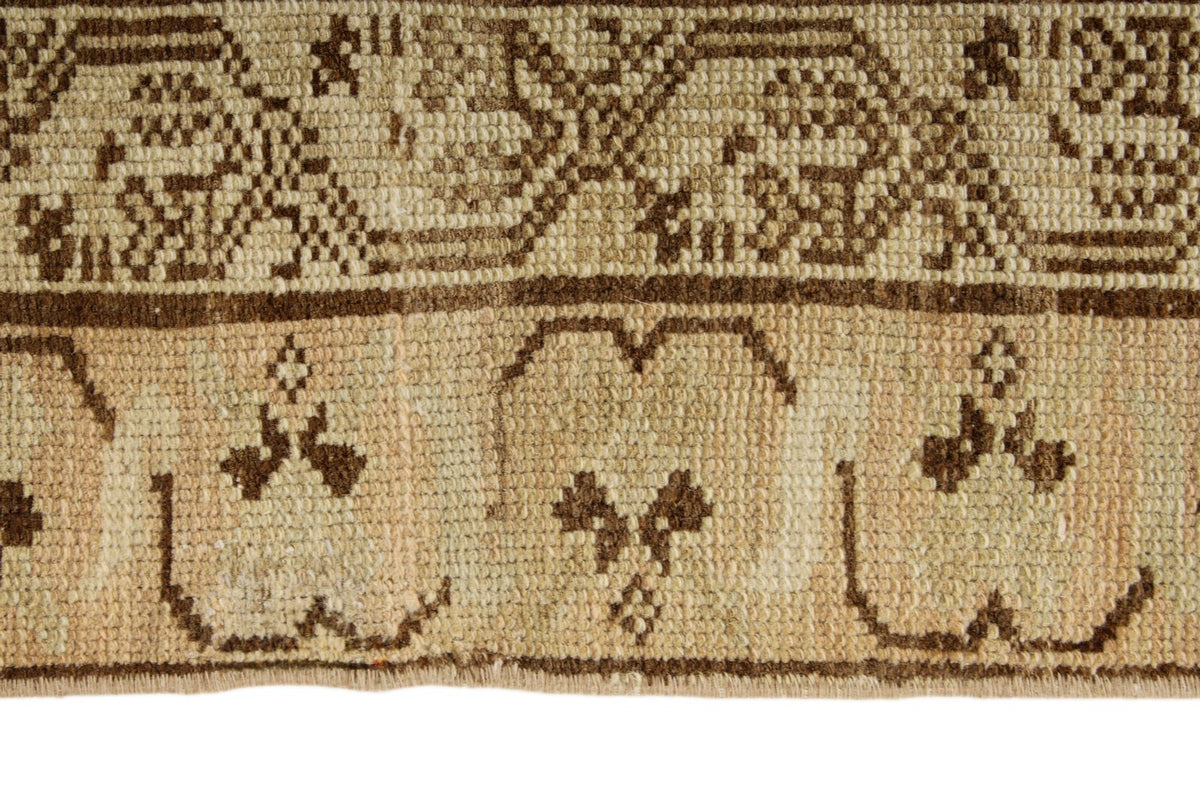 6x14 Brown and Ivory Persian Tribal Runner