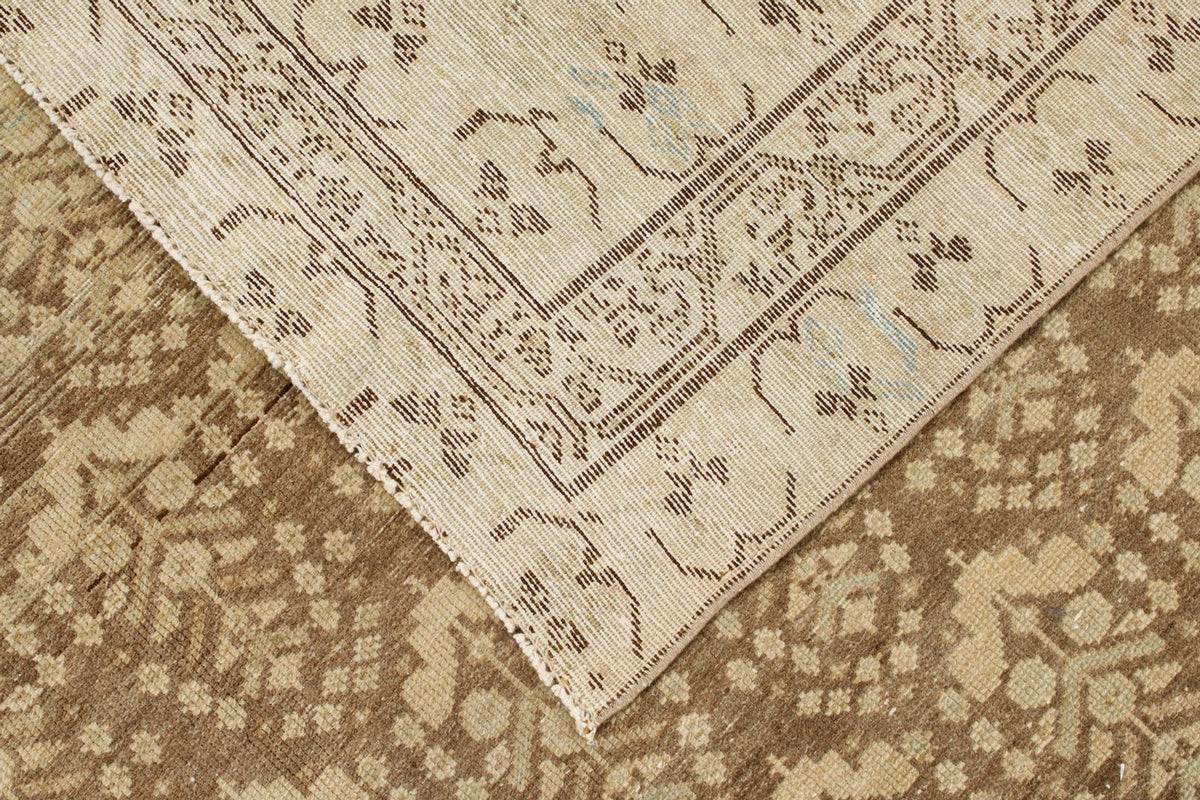 6x14 Brown and Ivory Persian Tribal Runner