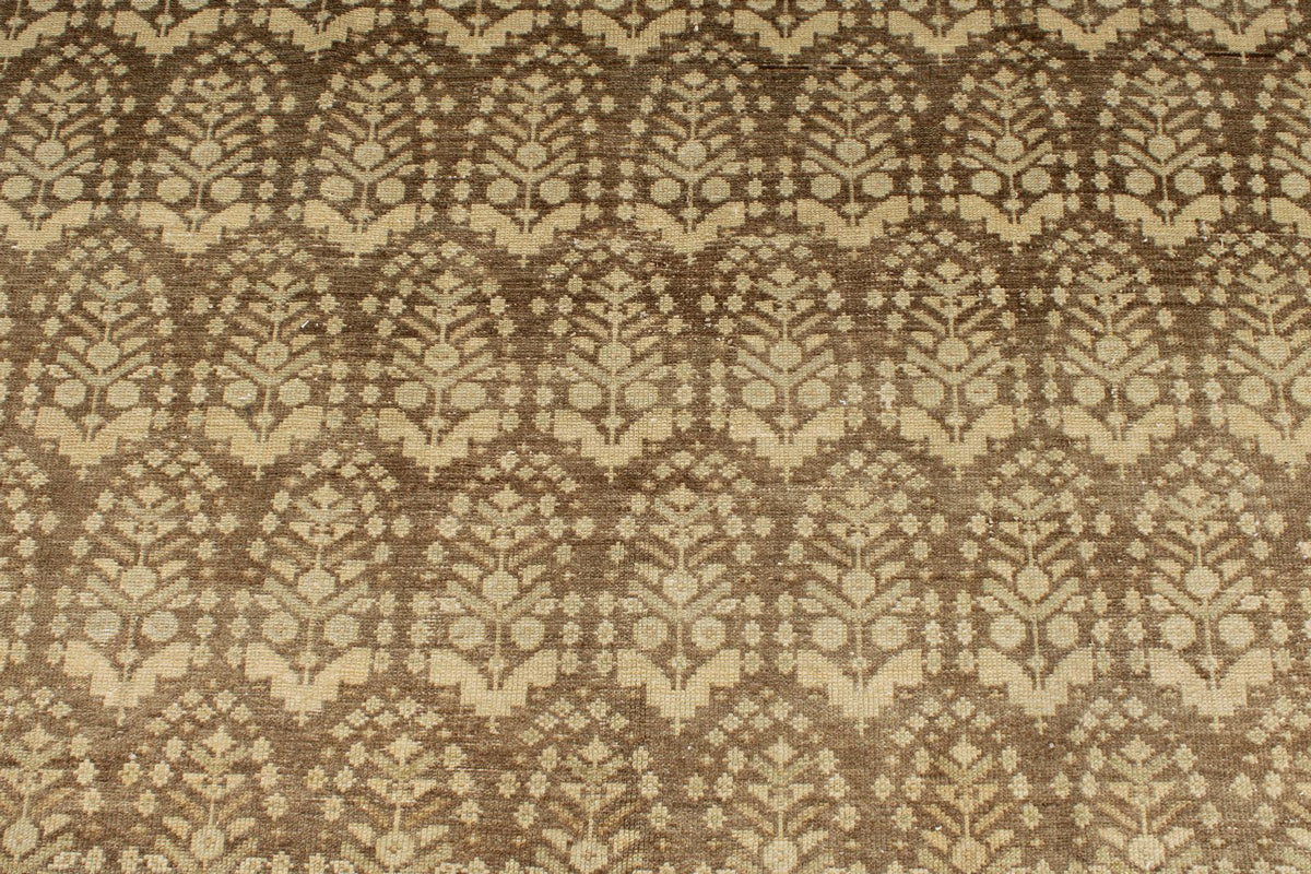 6x14 Brown and Ivory Persian Tribal Runner