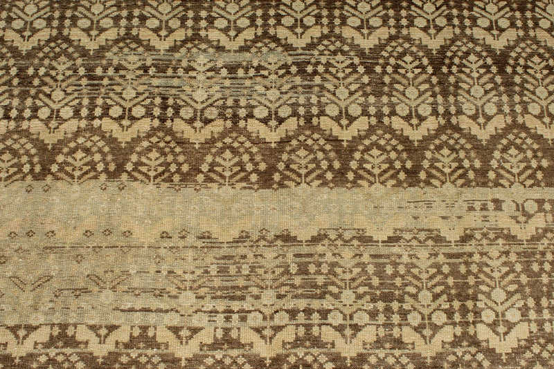 6x14 Brown and Ivory Persian Tribal Runner