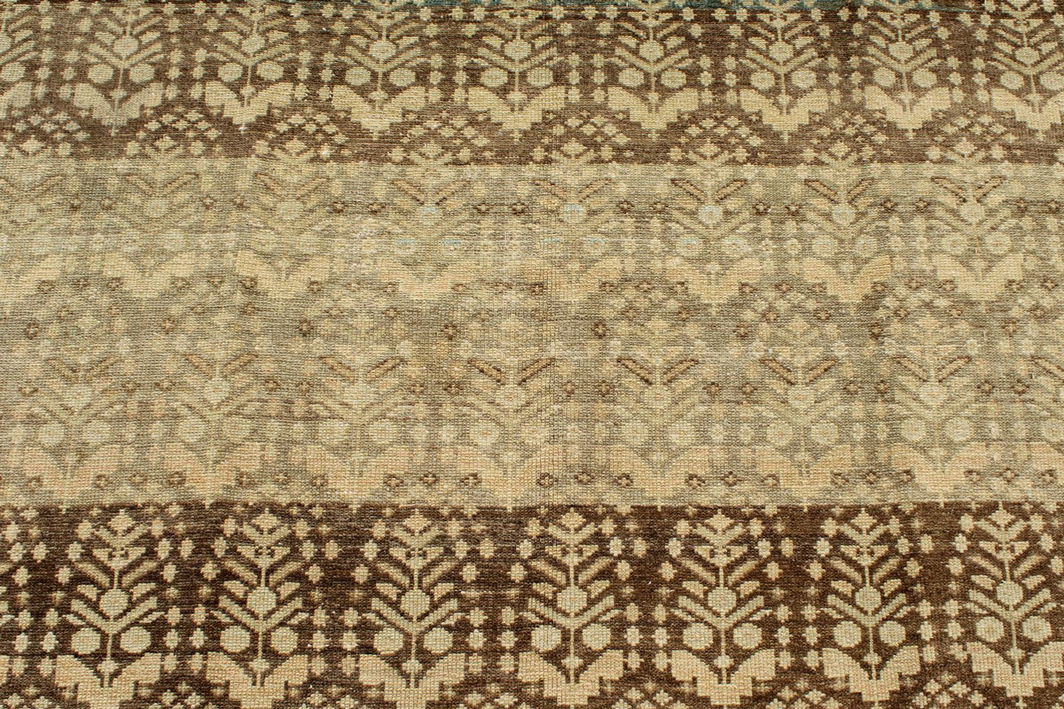 6x14 Brown and Ivory Persian Tribal Runner
