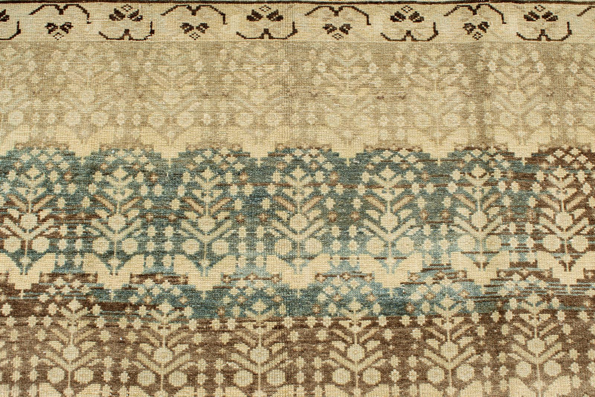 6x14 Brown and Ivory Persian Tribal Runner