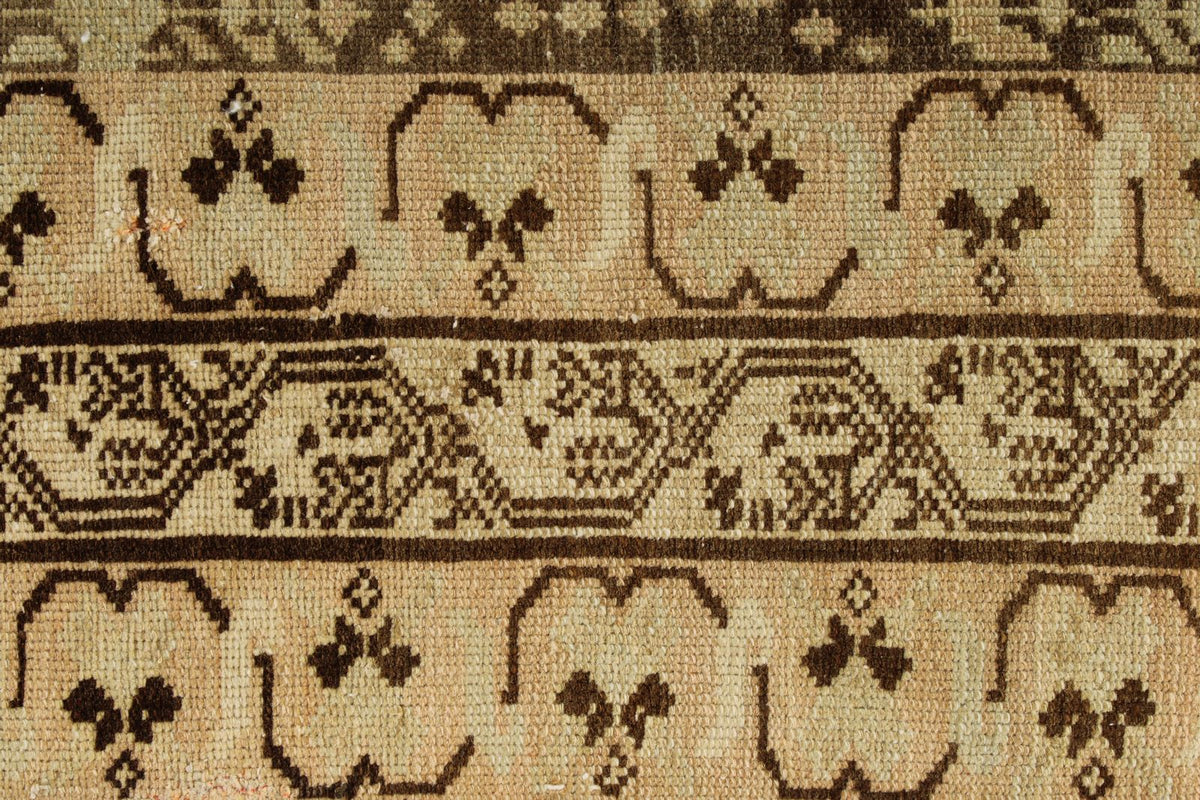 6x14 Brown and Ivory Persian Tribal Runner