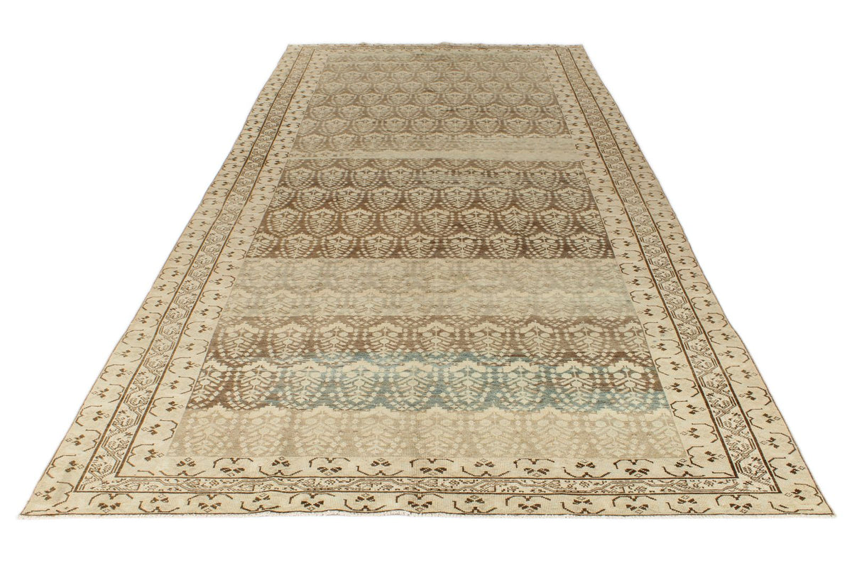 6x14 Brown and Ivory Persian Tribal Runner