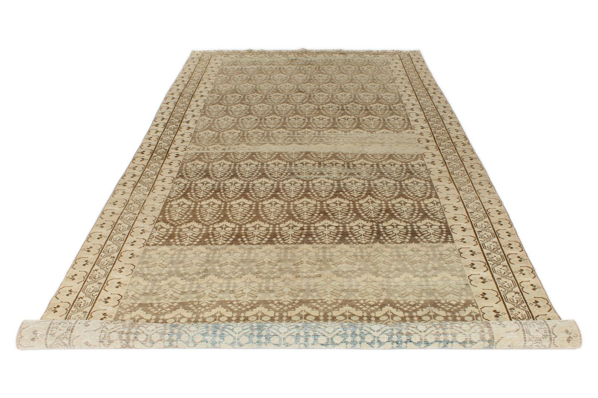 6x14 Brown and Ivory Persian Tribal Runner