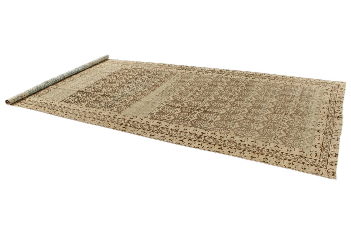 6x14 Brown and Ivory Persian Tribal Runner