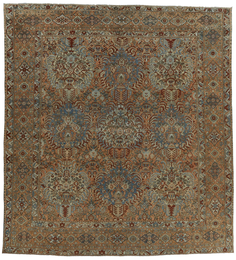 12x13 Rust and Multicolor Persian Rug