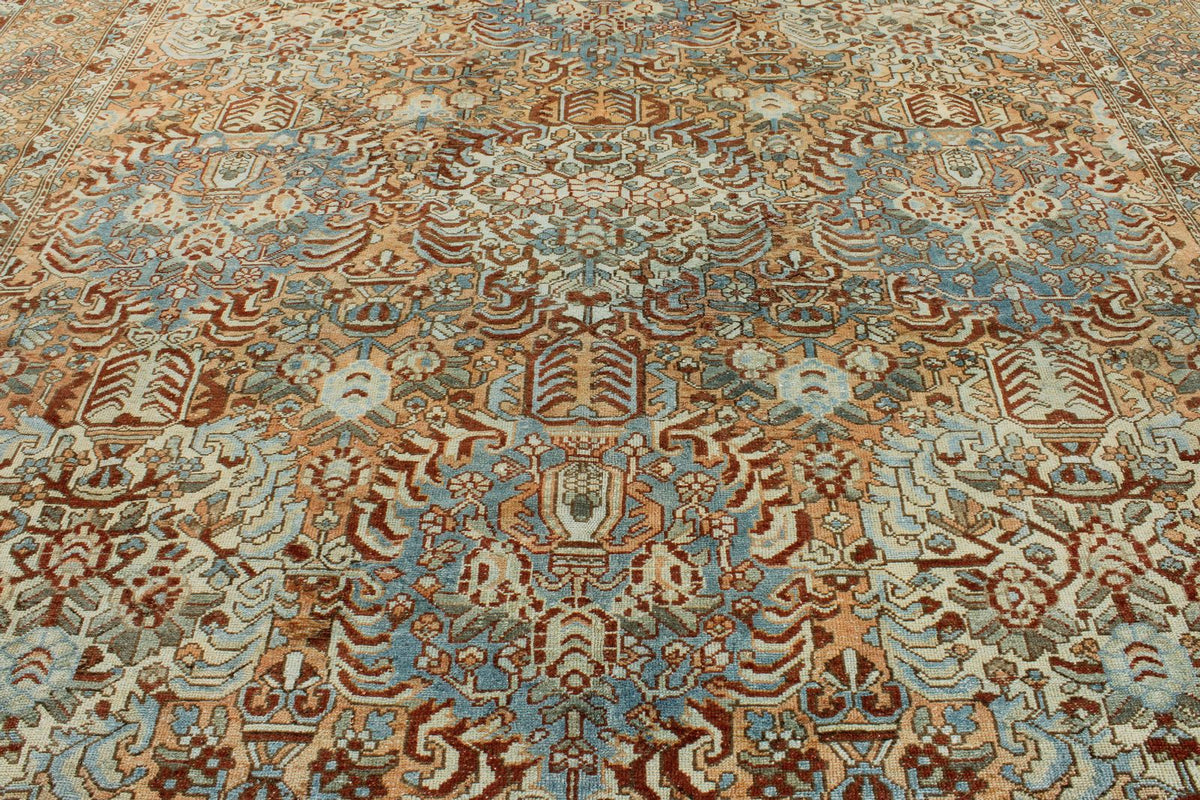 12x13 Rust and Multicolor Persian Rug
