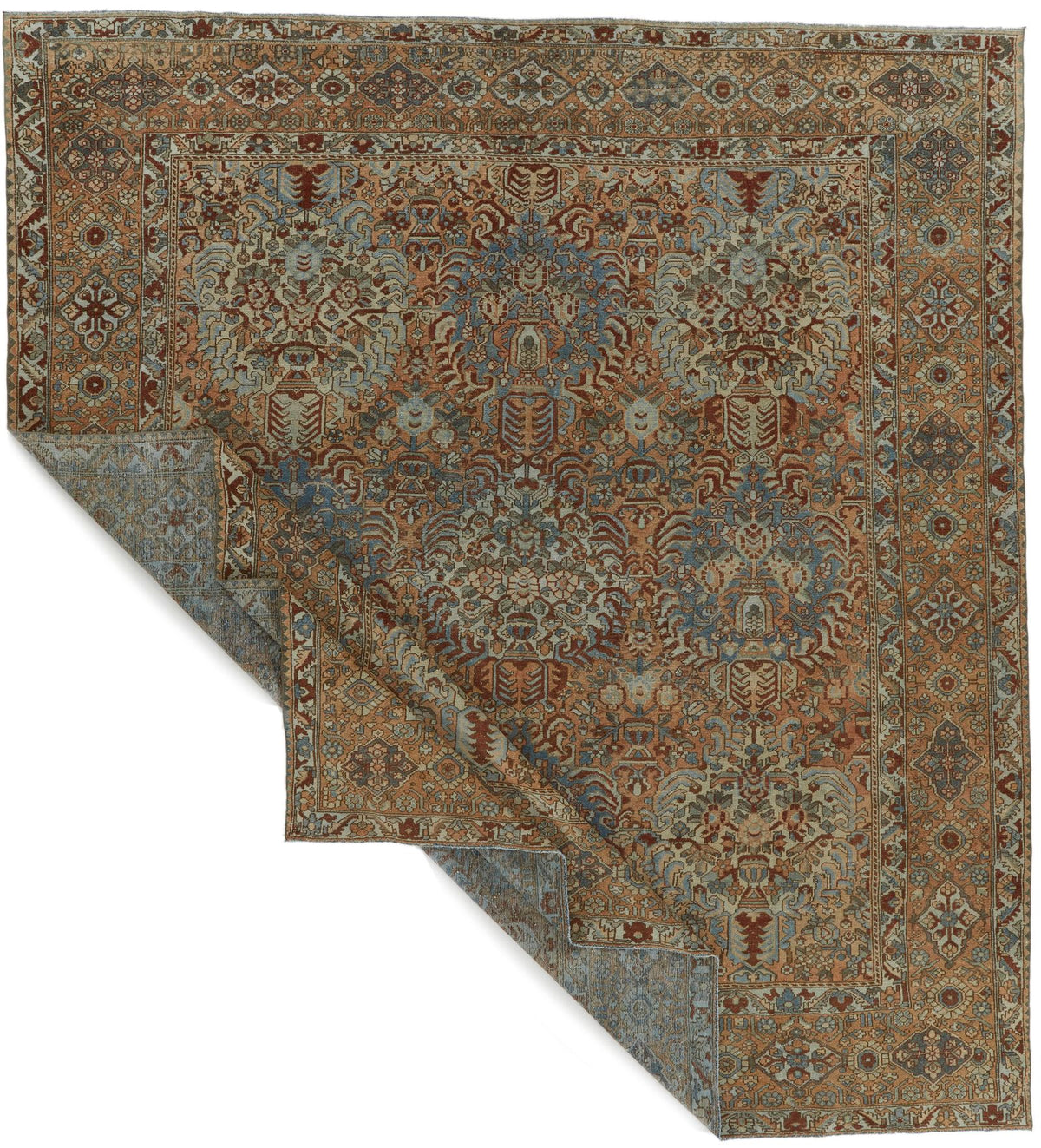 12x13 Rust and Multicolor Persian Rug