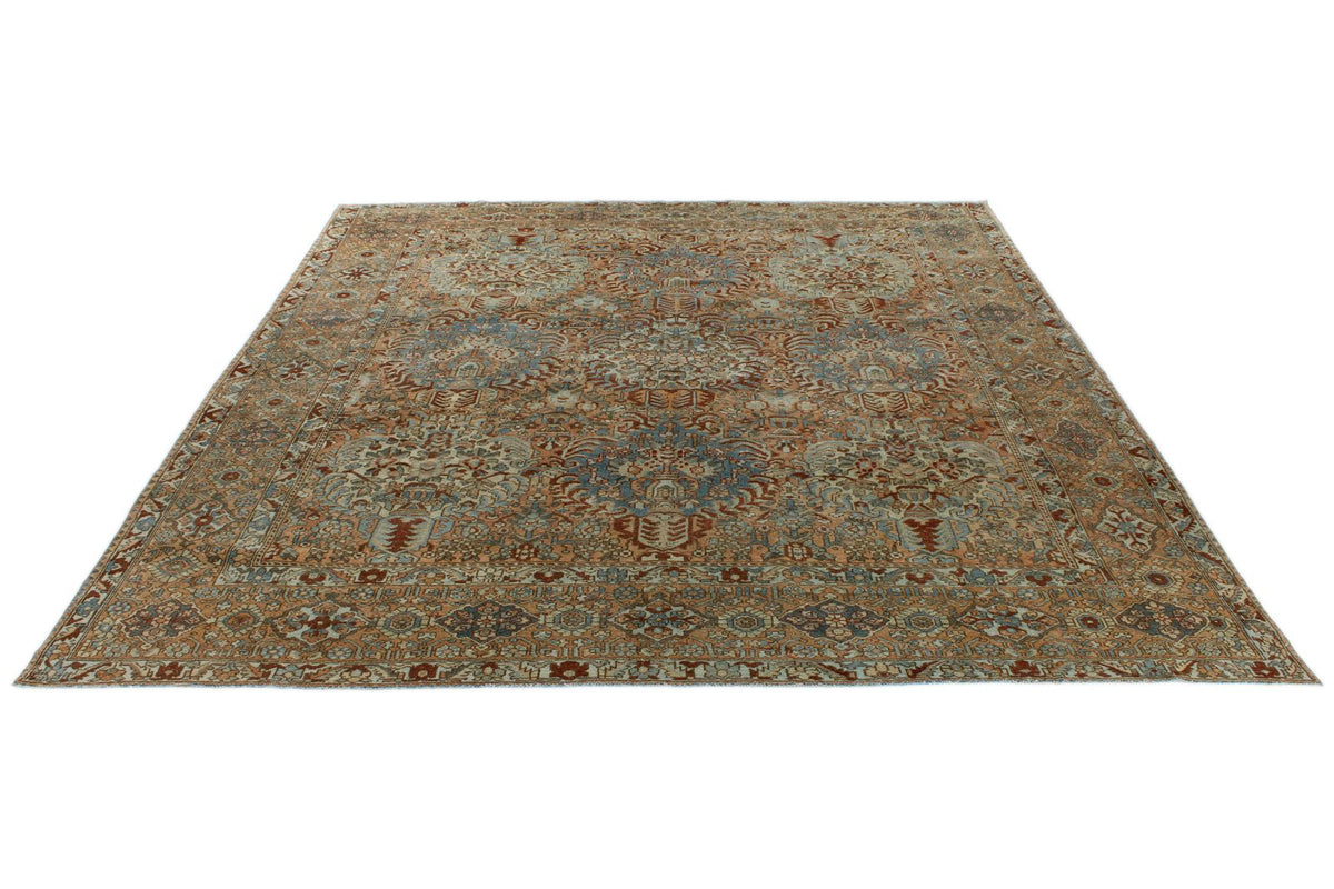 12x13 Rust and Multicolor Persian Rug