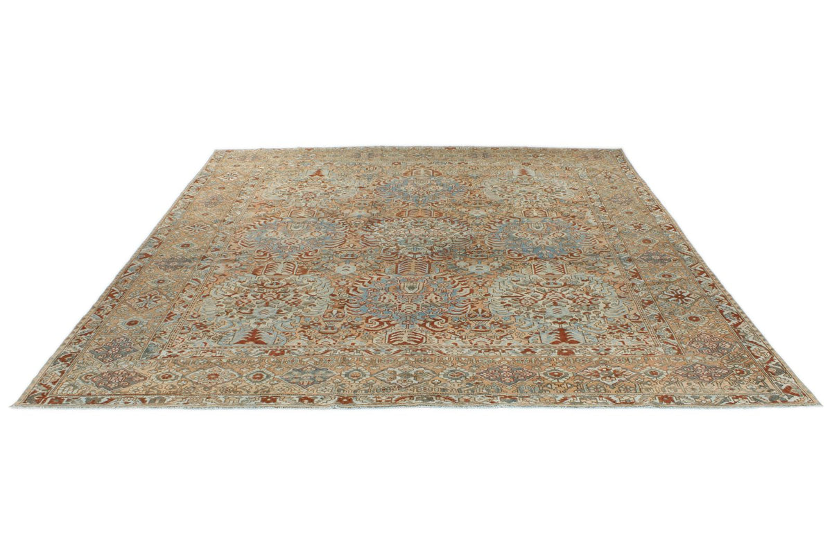 12x13 Rust and Multicolor Persian Rug
