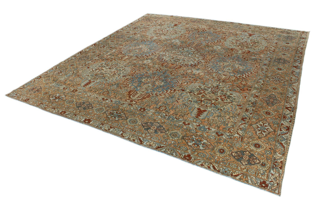 12x13 Rust and Multicolor Persian Rug