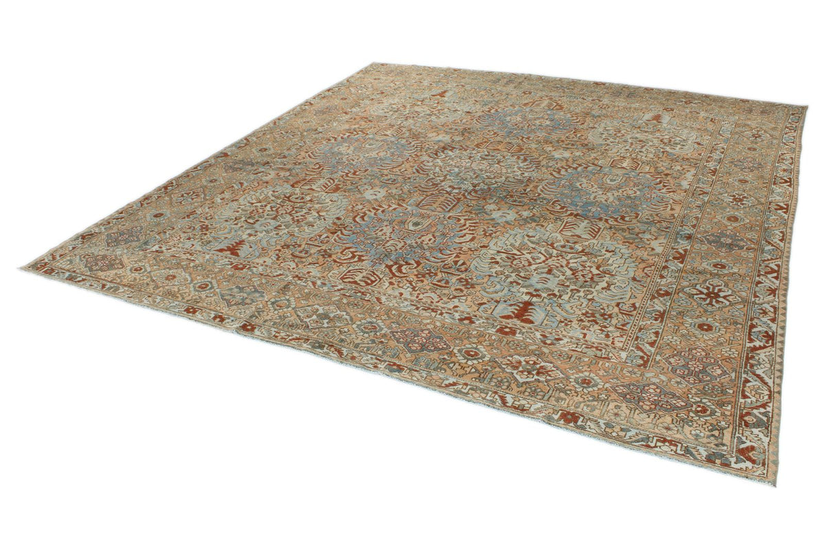 12x13 Rust and Multicolor Persian Rug