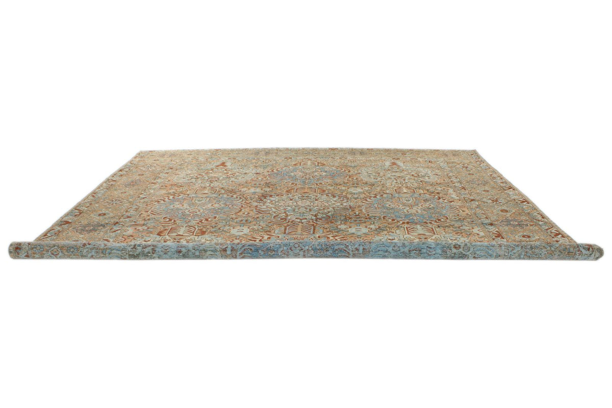 12x13 Rust and Multicolor Persian Rug