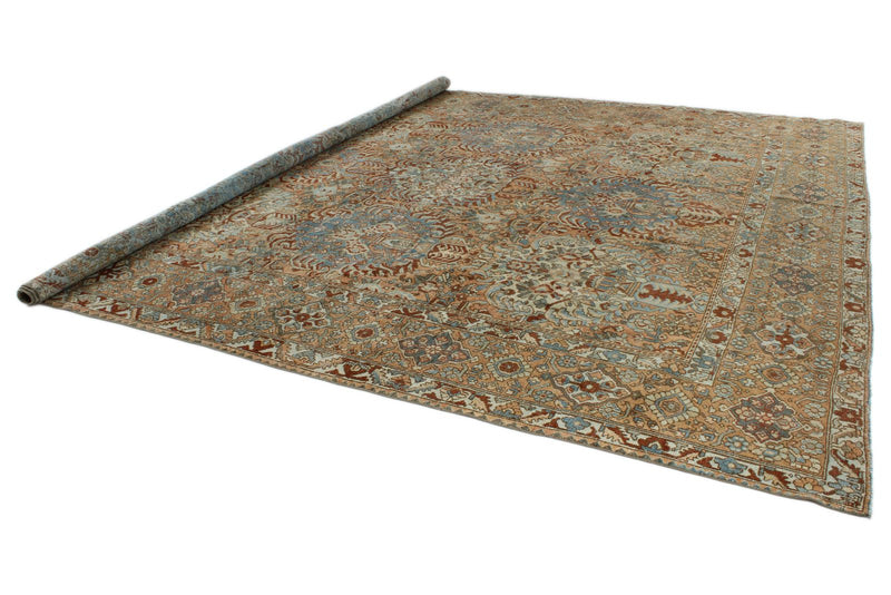 12x13 Rust and Multicolor Persian Rug