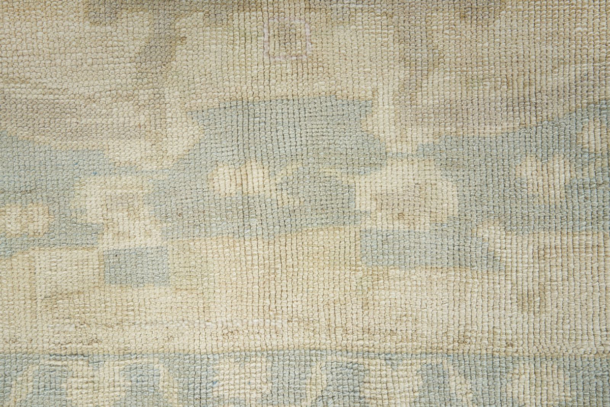 5x8 Ivory and Ivory Turkish Tribal Rug