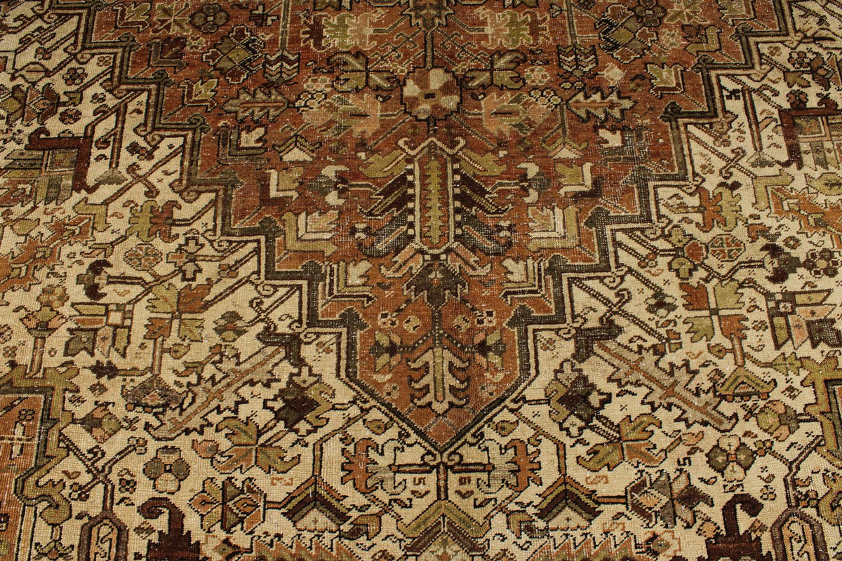 11x18 Rust and Brown Persian Rug