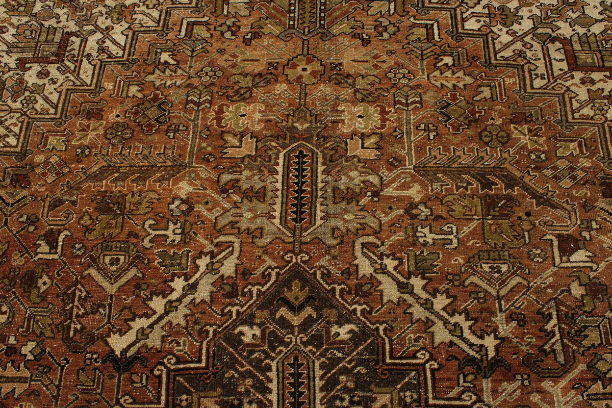11x18 Rust and Brown Persian Rug