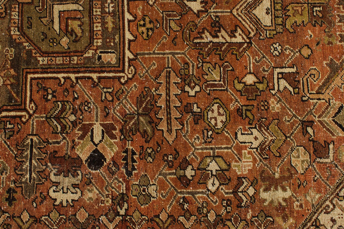 11x18 Rust and Brown Persian Rug