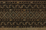 11x14 Brown and Dark Brown Turkish Tribal Rug